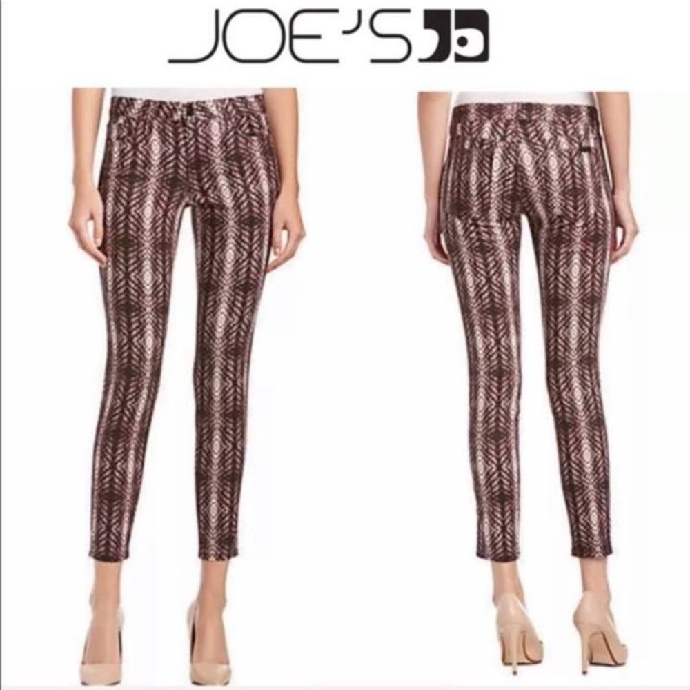 Joe’s Skinny Ankle Snake Print